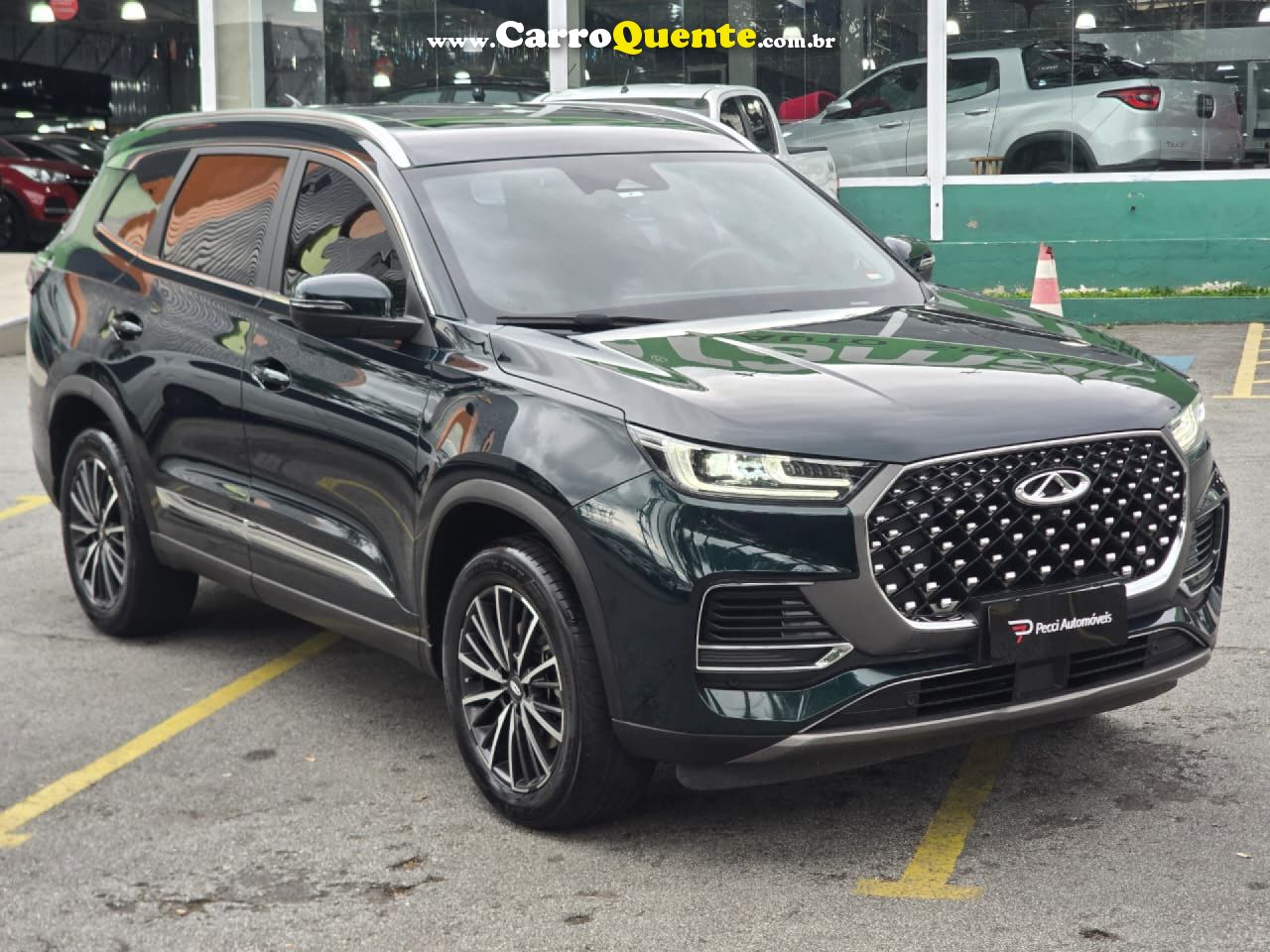 CHERY   TIGGO 8 PRO 1.5 TURBO (HÍBRIDO)    VERDE 2025 1.5 GASOLINA E ELÉTRICO - Loja