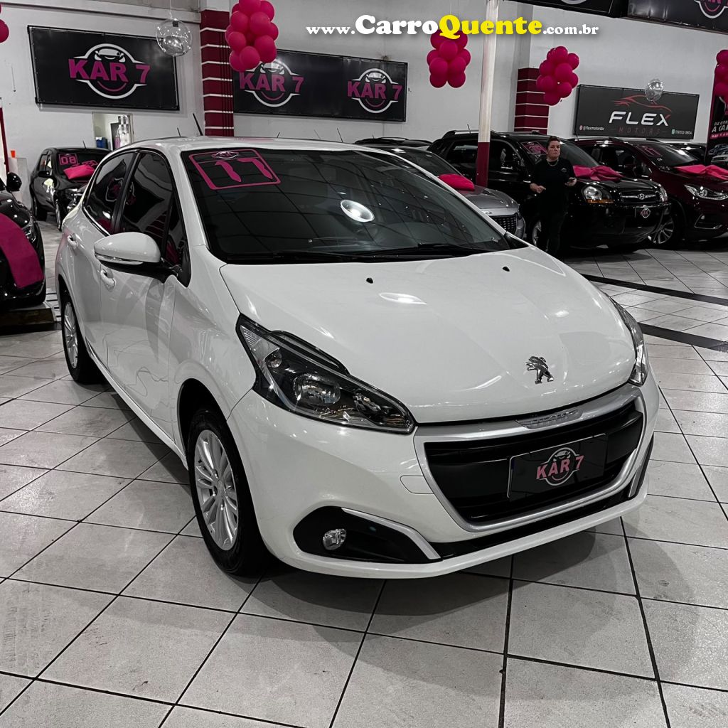PEUGEOT   208 ACTIVE 1.2 FLEX 12V 5P MEC.   BRANCO 2017 1.2 FLEX - Loja