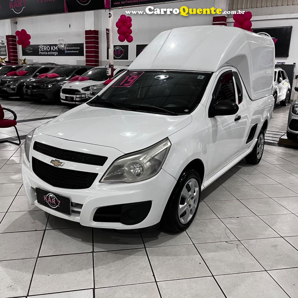 CHEVROLET   MONTANA LS 1.4 ECONOFLEX 8V 2P   BRANCO 2019 1.4 GASOLINA - Loja