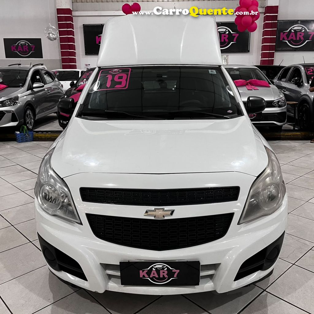 CHEVROLET   MONTANA LS 1.4 ECONOFLEX 8V 2P   BRANCO 2019 1.4 GASOLINA - Loja