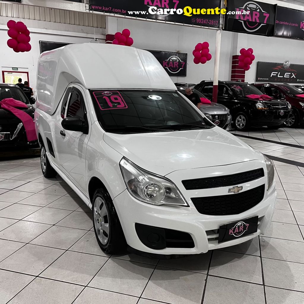 CHEVROLET   MONTANA LS 1.4 ECONOFLEX 8V 2P   BRANCO 2019 1.4 GASOLINA - Loja