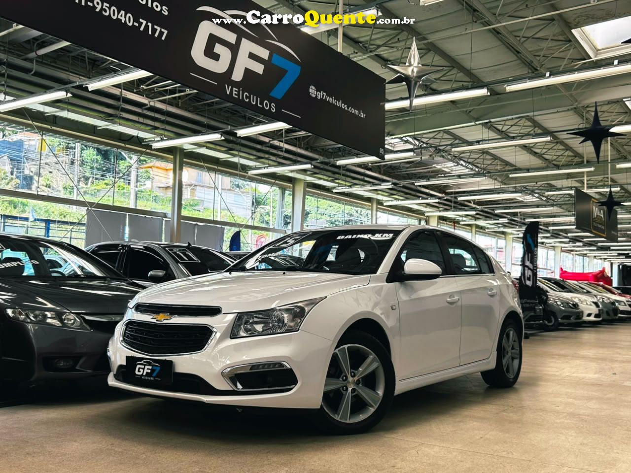 CHEVROLET   CRUZE HB SPORT LT 1.8 16V FLEXP. 5P AUT   BRANCO 2015 1.8 FLEX - Loja
