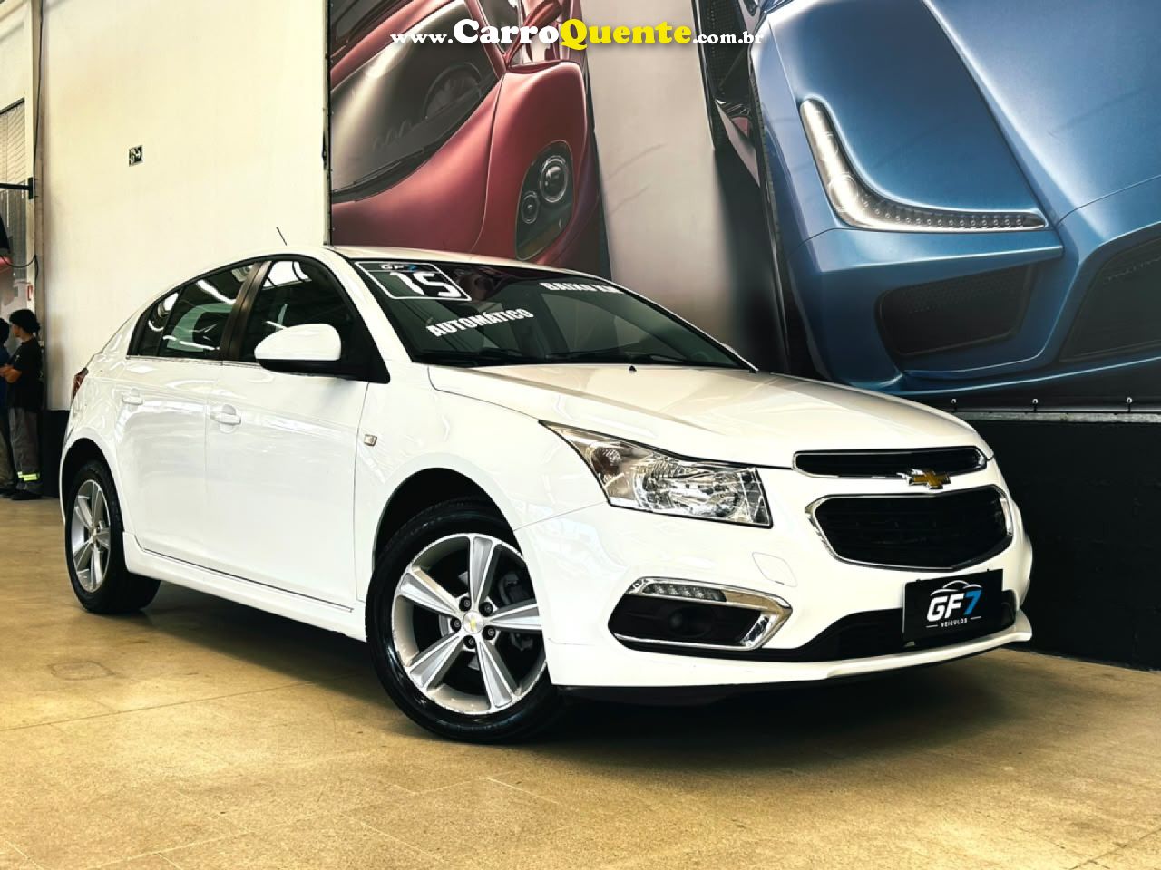 CHEVROLET   CRUZE HB SPORT LT 1.8 16V FLEXP. 5P AUT   BRANCO 2015 1.8 FLEX - Loja