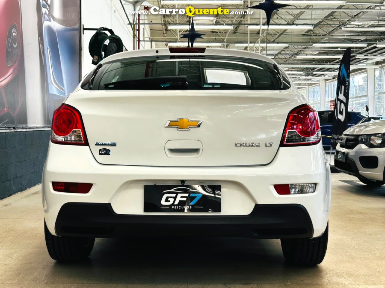 CHEVROLET   CRUZE HB SPORT LT 1.8 16V FLEXP. 5P AUT   BRANCO 2015 1.8 FLEX - Loja