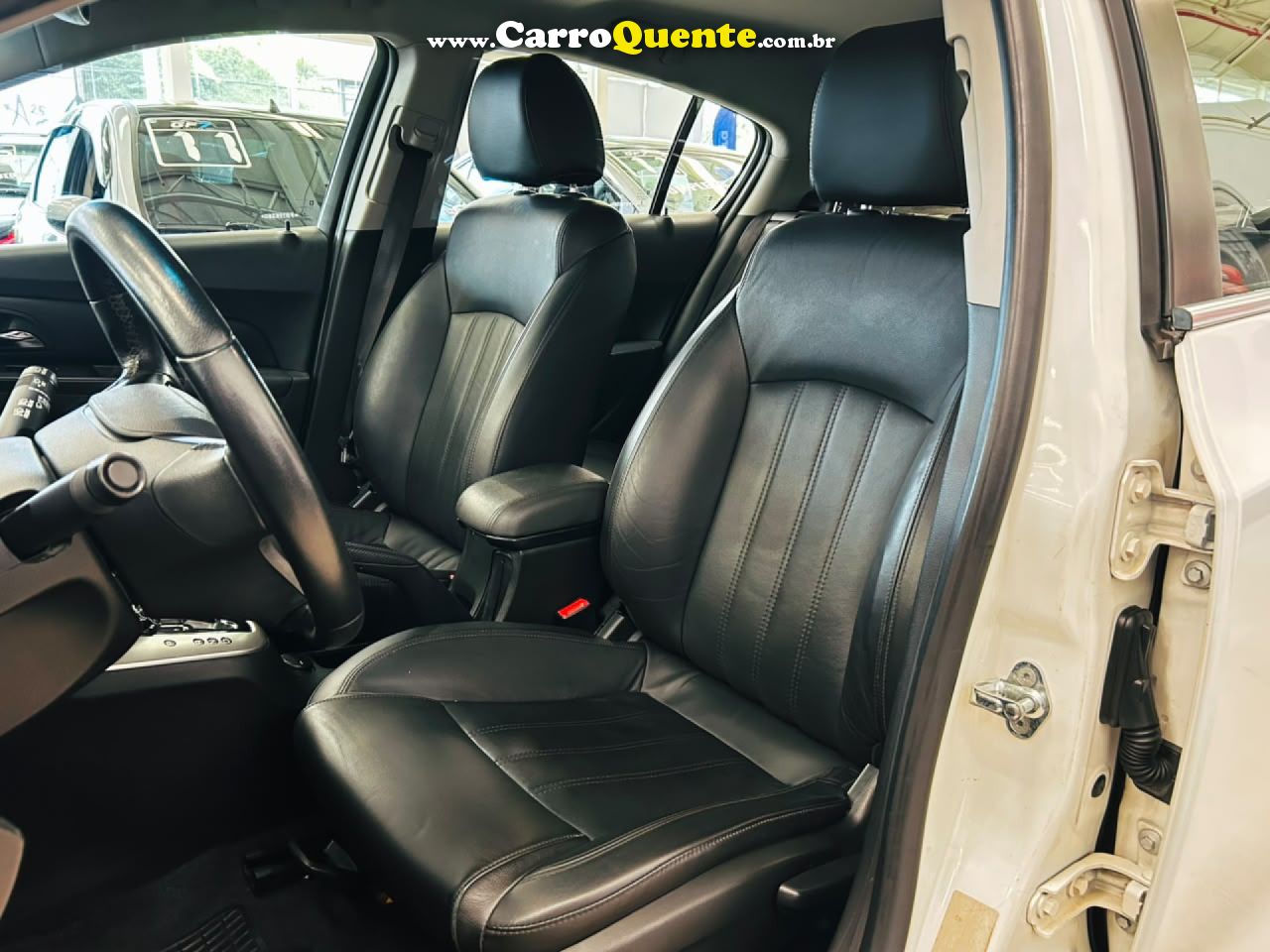 CHEVROLET   CRUZE HB SPORT LT 1.8 16V FLEXP. 5P AUT   BRANCO 2015 1.8 FLEX - Loja