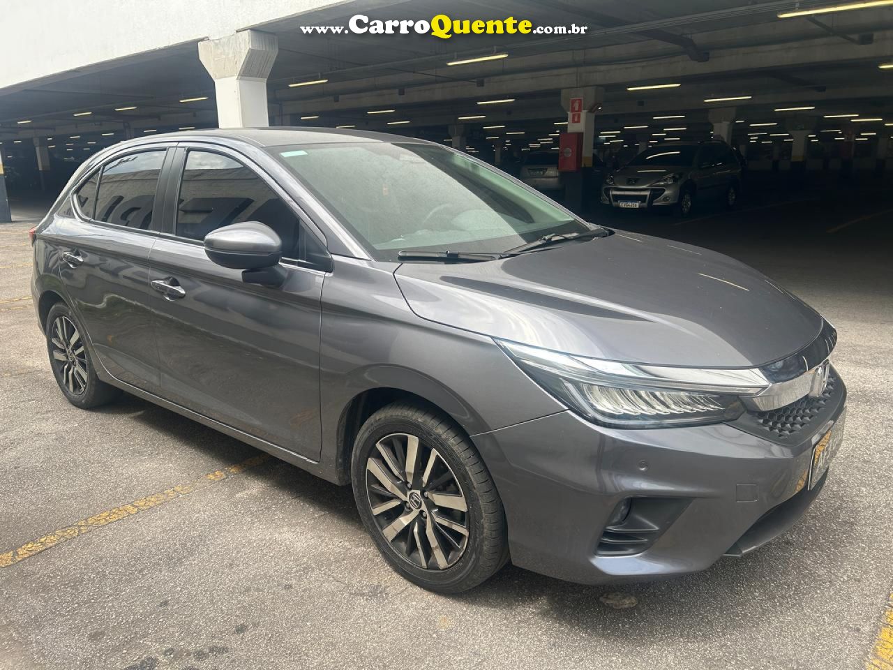HONDA   CITY HATCHBACK TOURING 1.5 FLEX 16V AUT   CINZA 2022 1.5 FLEX - Loja