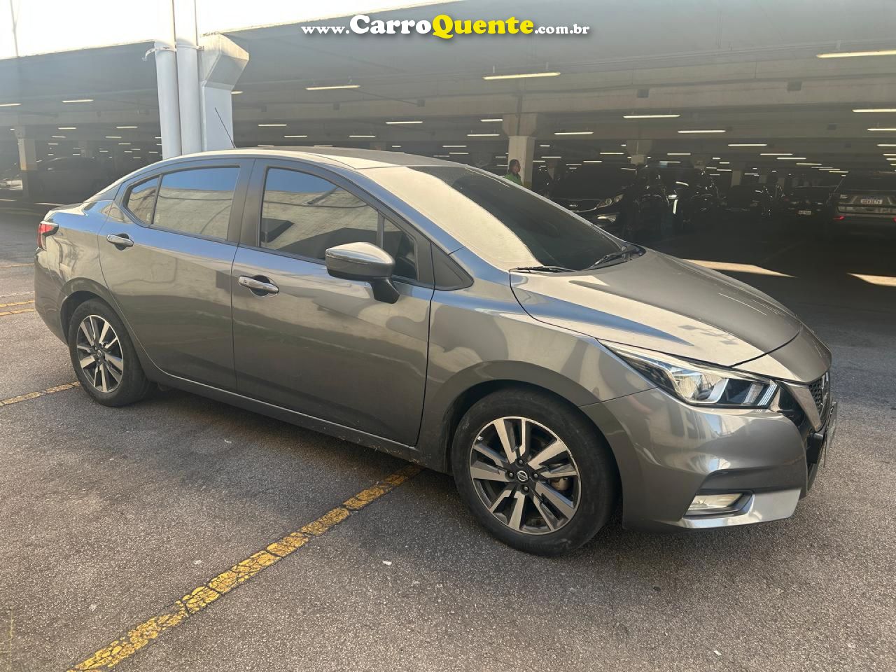 NISSAN   VERSA ADVANCE 1.6 16V FLEX AUT.   CINZA 2022 1.6 FLEX - Loja