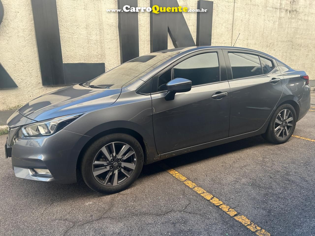 NISSAN   VERSA ADVANCE 1.6 16V FLEX AUT.   CINZA 2022 1.6 FLEX - Loja