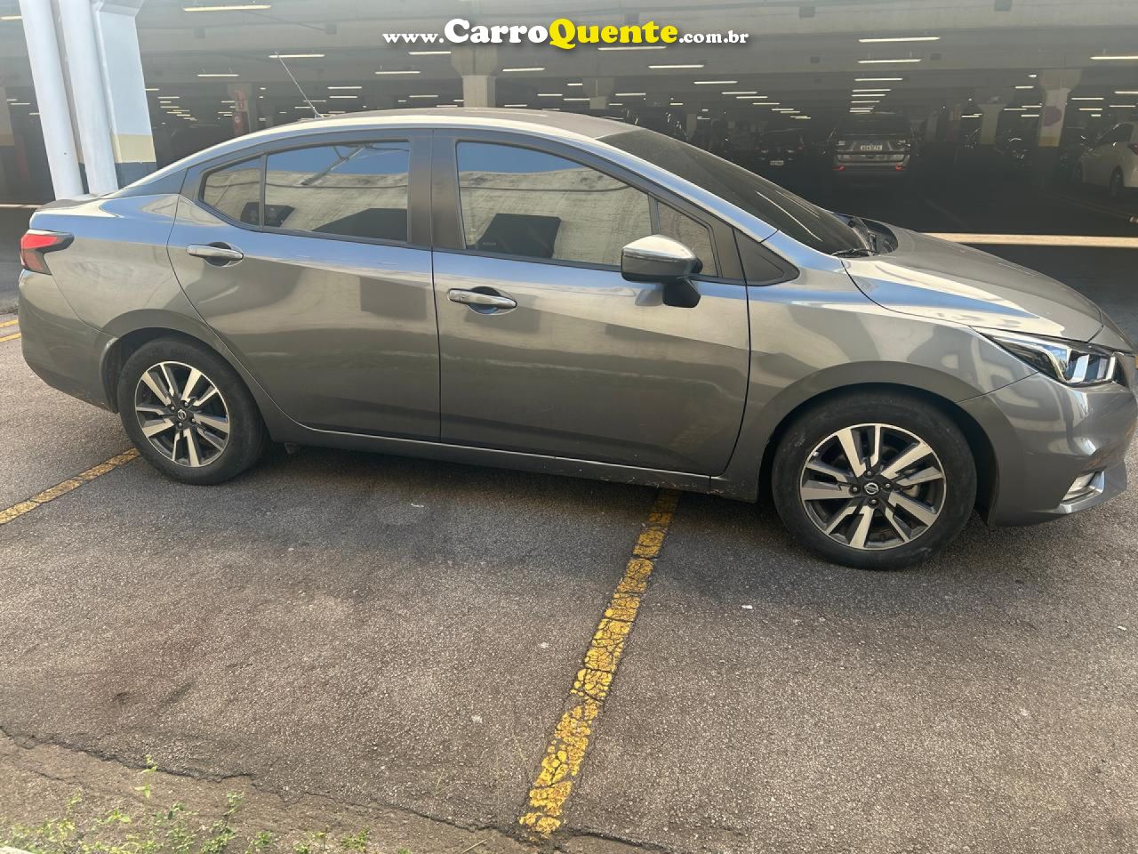NISSAN   VERSA ADVANCE 1.6 16V FLEX AUT.   CINZA 2022 1.6 FLEX - Loja