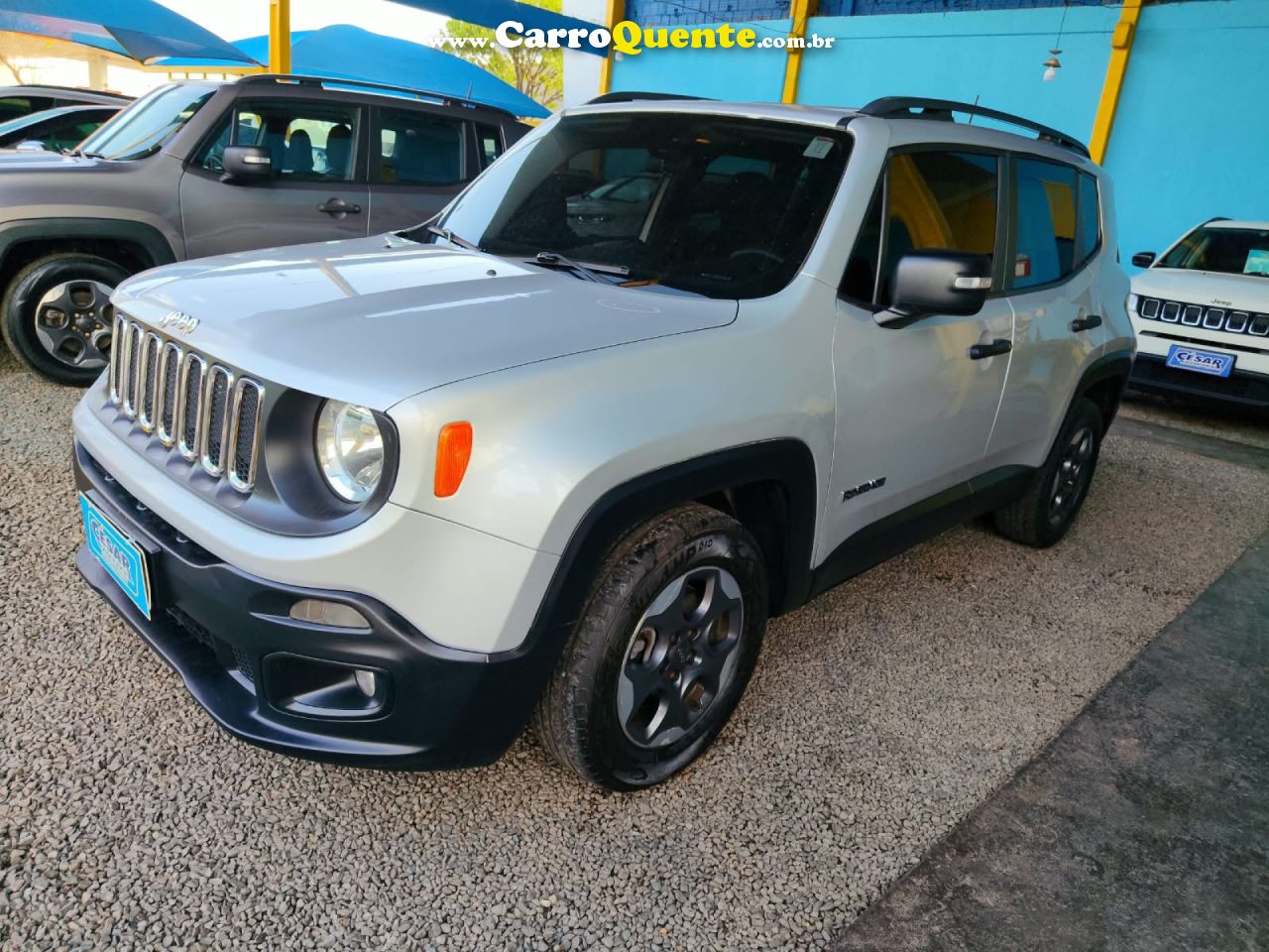 JEEP   RENEGADE 1.8 4X2 FLEX 16V MEC.   PRATA 2017 1.8 FLEX - Loja