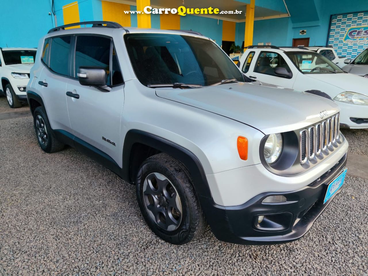 JEEP   RENEGADE 1.8 4X2 FLEX 16V MEC.   PRATA 2017 1.8 FLEX - Loja