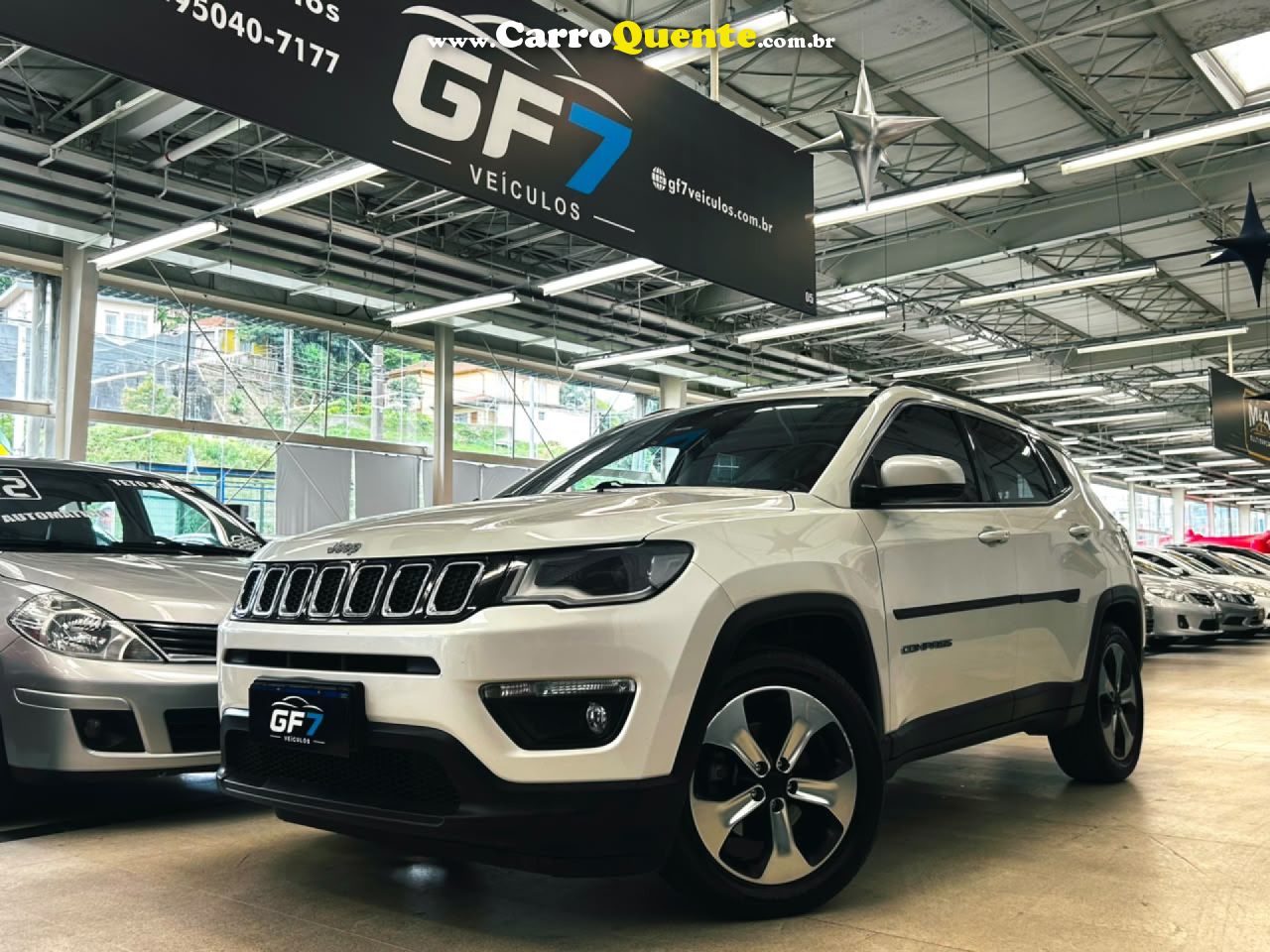 JEEP   COMPASS LONGITUDE 2.0 4X2 FLEX 16V AUT.   BRANCO 2018 2.0 FLEX - Loja