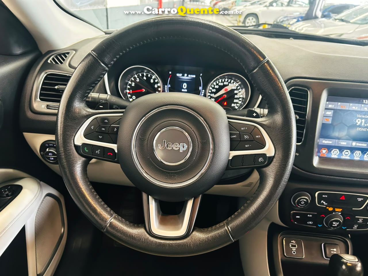 JEEP   COMPASS LONGITUDE 2.0 4X2 FLEX 16V AUT.   BRANCO 2018 2.0 FLEX - Loja