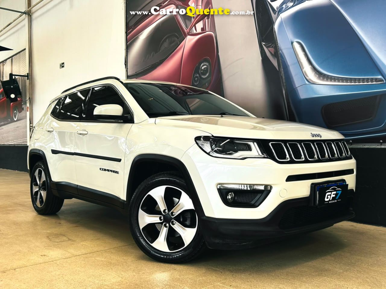 JEEP   COMPASS LONGITUDE 2.0 4X2 FLEX 16V AUT.   BRANCO 2018 2.0 FLEX - Loja