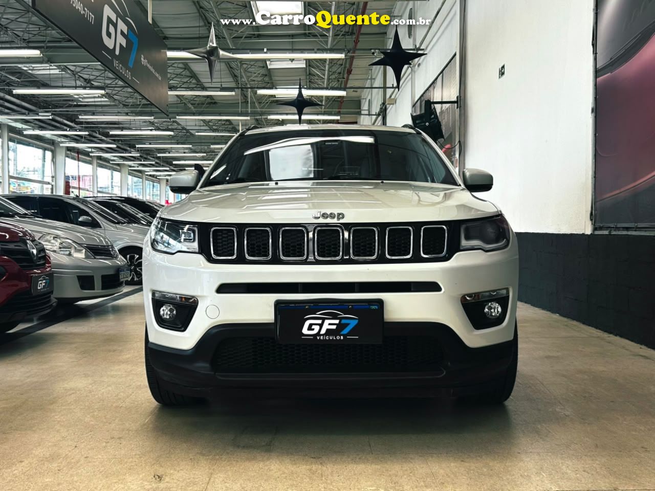 JEEP   COMPASS LONGITUDE 2.0 4X2 FLEX 16V AUT.   BRANCO 2018 2.0 FLEX - Loja