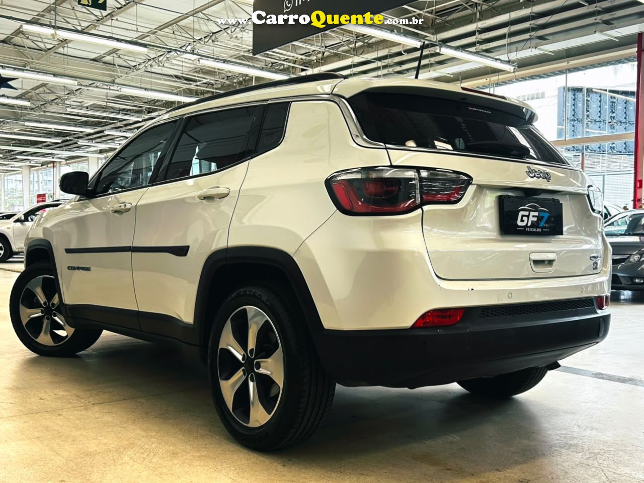 JEEP   COMPASS LONGITUDE 2.0 4X2 FLEX 16V AUT.   BRANCO 2018 2.0 FLEX - Loja