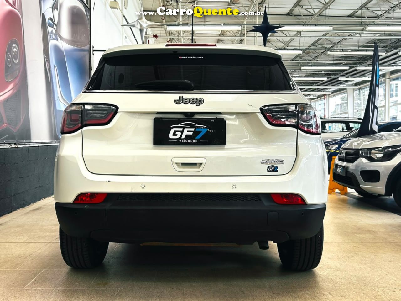 JEEP   COMPASS LONGITUDE 2.0 4X2 FLEX 16V AUT.   BRANCO 2018 2.0 FLEX - Loja