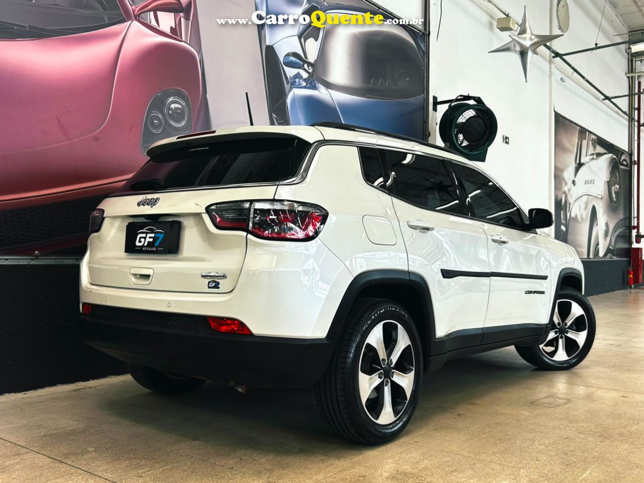 JEEP   COMPASS LONGITUDE 2.0 4X2 FLEX 16V AUT.   BRANCO 2018 2.0 FLEX - Loja