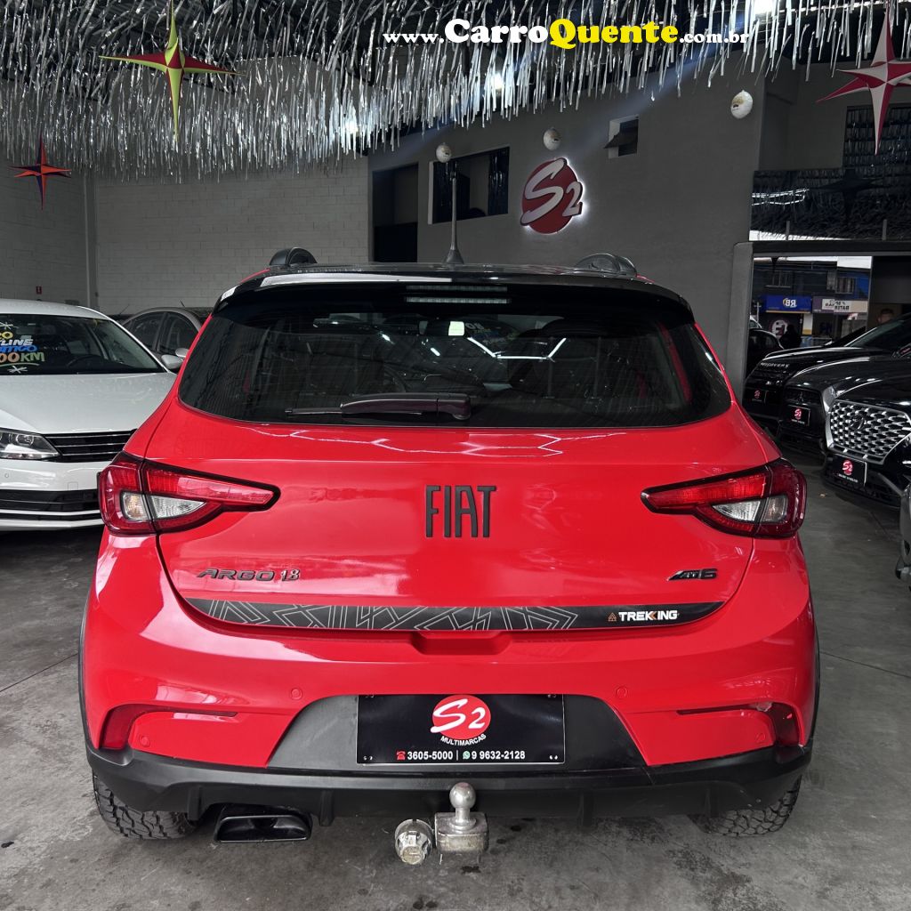 FIAT   ARGO TREKKING 1.8 16V FLEX AUT.   VERMELHO 2021 1.8 FLEX - Loja