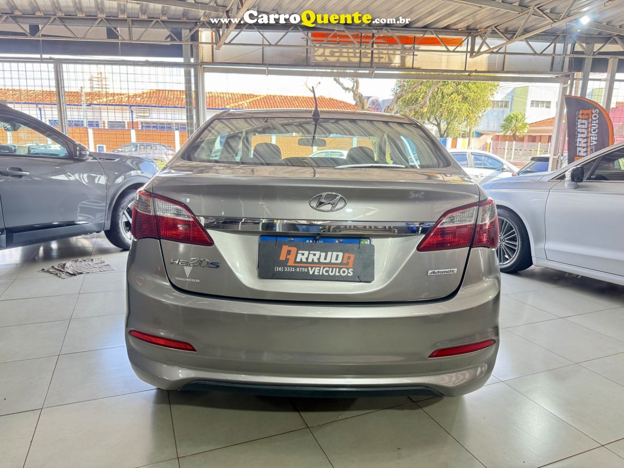 HYUNDAI   HB20S C.STYLEC.PLUS1.6 FLEX 16V AUT. 4P   PRATA 2018 1.6 FLEX - Loja