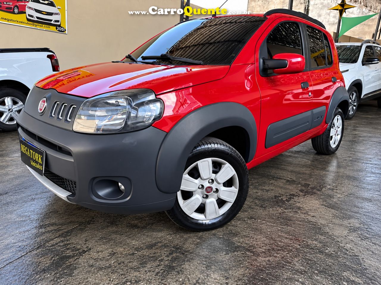 FIAT   UNO WAY 1.0 EVO FIRE FLEX 8V 5P   VERMELHO 2013 1.0 FLEX - Loja