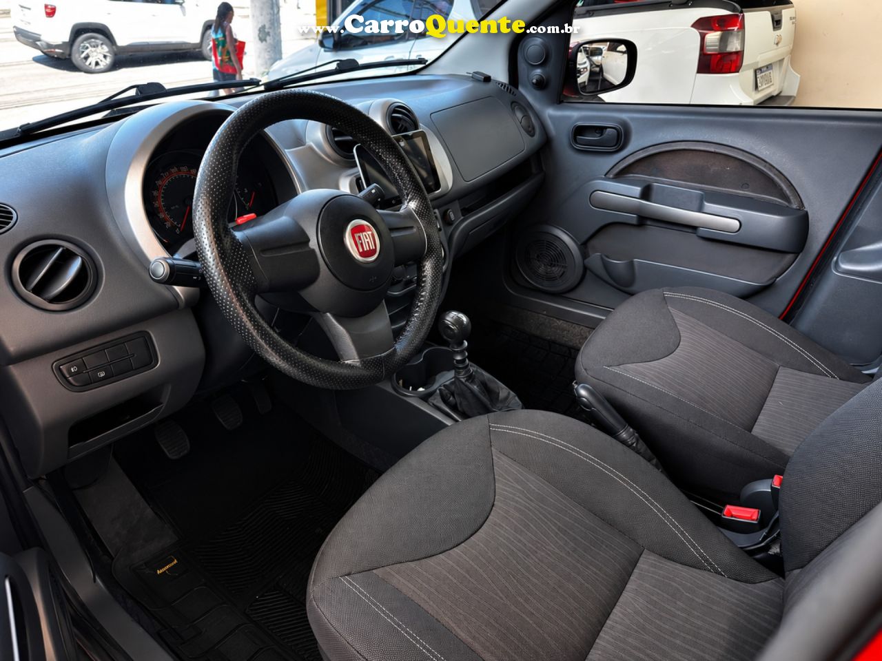 FIAT   UNO WAY 1.0 EVO FIRE FLEX 8V 5P   VERMELHO 2013 1.0 FLEX - Loja