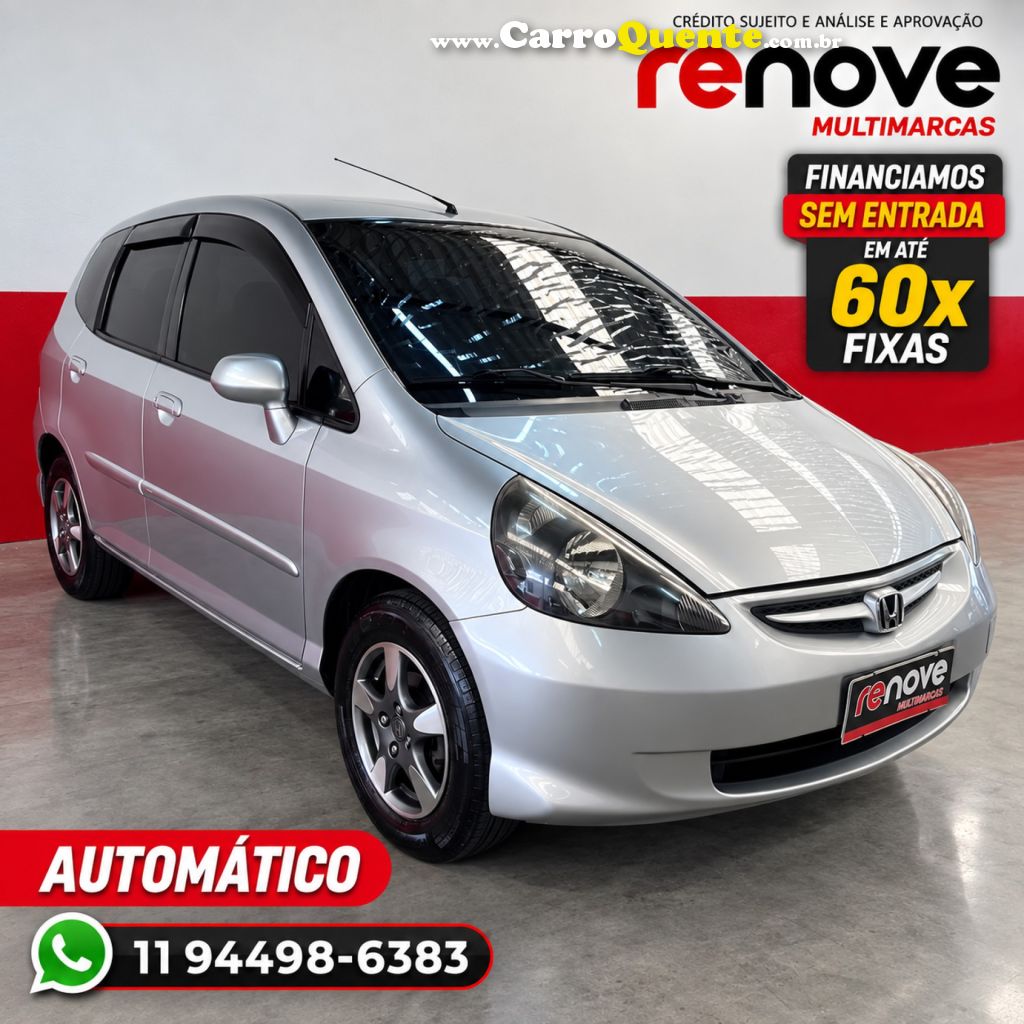 HONDA   FIT LXL 1.4 1.4 FLEX 8V16V 5P AUT.   PRATA 2008 1.4 FLEX - Loja