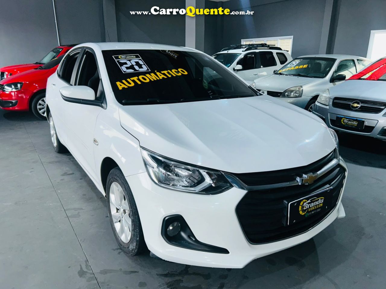 CHEVROLET   ONIX SEDAN PLUS LTZ 1.0 12V TB FLEX AUT.   BRANCO 2020 1.0 FLEX - Loja