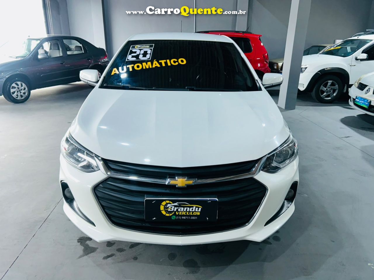 CHEVROLET   ONIX SEDAN PLUS LTZ 1.0 12V TB FLEX AUT.   BRANCO 2020 1.0 FLEX - Loja