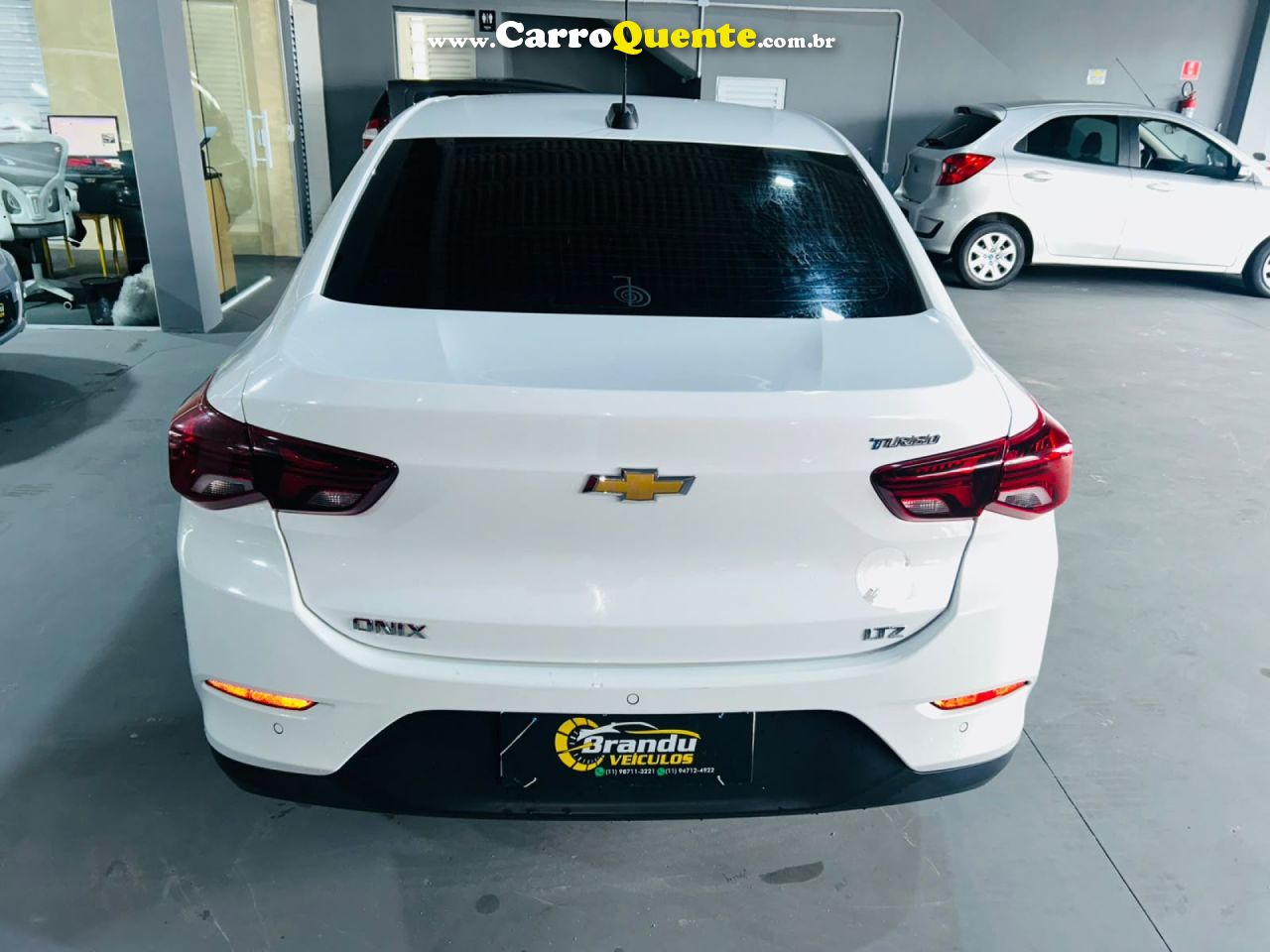 CHEVROLET   ONIX SEDAN PLUS LTZ 1.0 12V TB FLEX AUT.   BRANCO 2020 1.0 FLEX - Loja