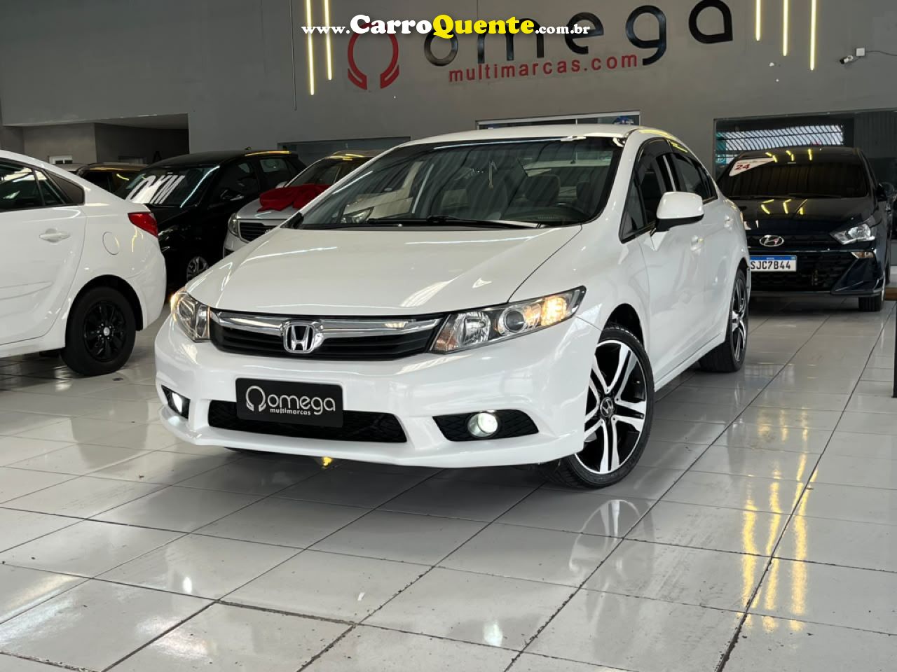 HONDA   CIVIC SEDAN LXS 1.81.8 FLEX 16V AUT. 4P   BRANCO 2015 1.8 FLEX - Loja