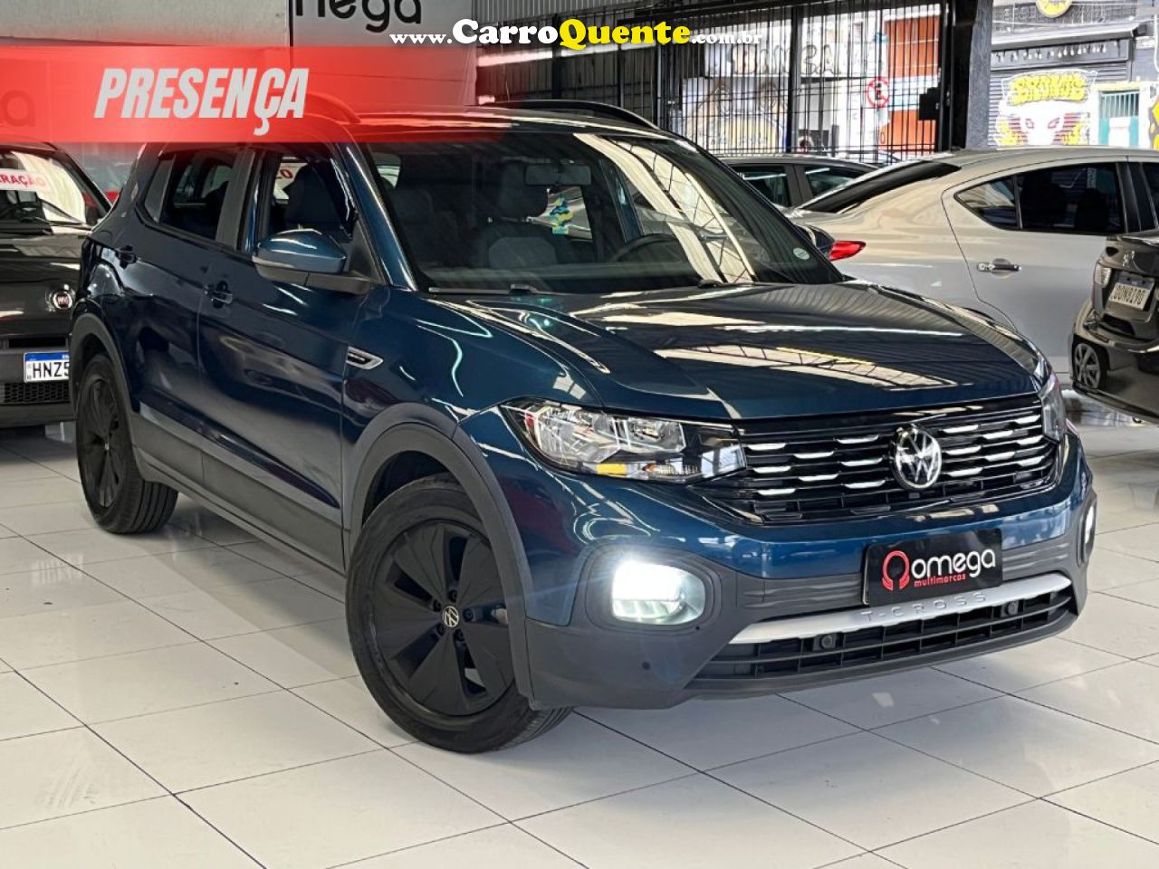 VOLKSWAGEN   T-CROSS COMFOR. 200 TSI 1.0 FLEX 5P AUT.   AZUL 2023 1.0 FLEX - Loja