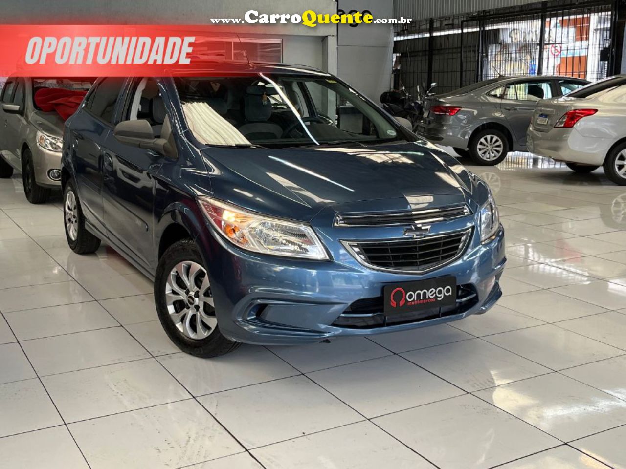 CHEVROLET   ONIX HATCH LT 1.0 8V FLEXPOWER 5P MEC.   AZUL 2015 1.0 FLEX - Loja