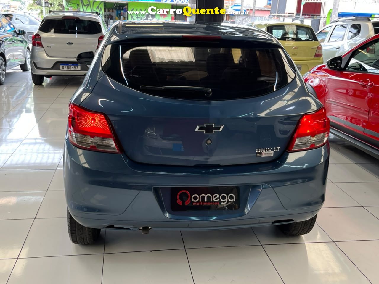 CHEVROLET   ONIX HATCH LT 1.0 8V FLEXPOWER 5P MEC.   AZUL 2015 1.0 FLEX - Loja