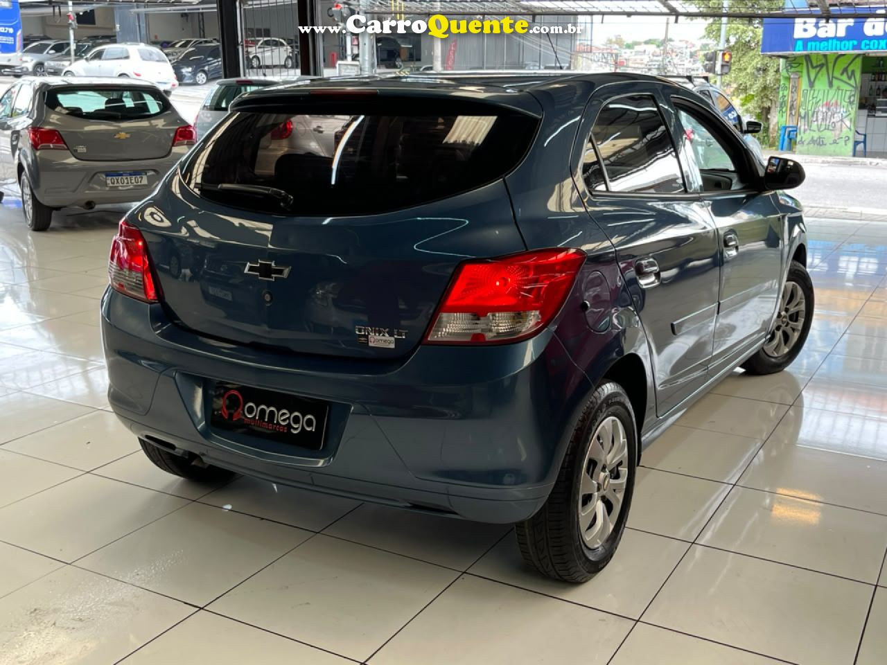 CHEVROLET   ONIX HATCH LT 1.0 8V FLEXPOWER 5P MEC.   AZUL 2015 1.0 FLEX - Loja