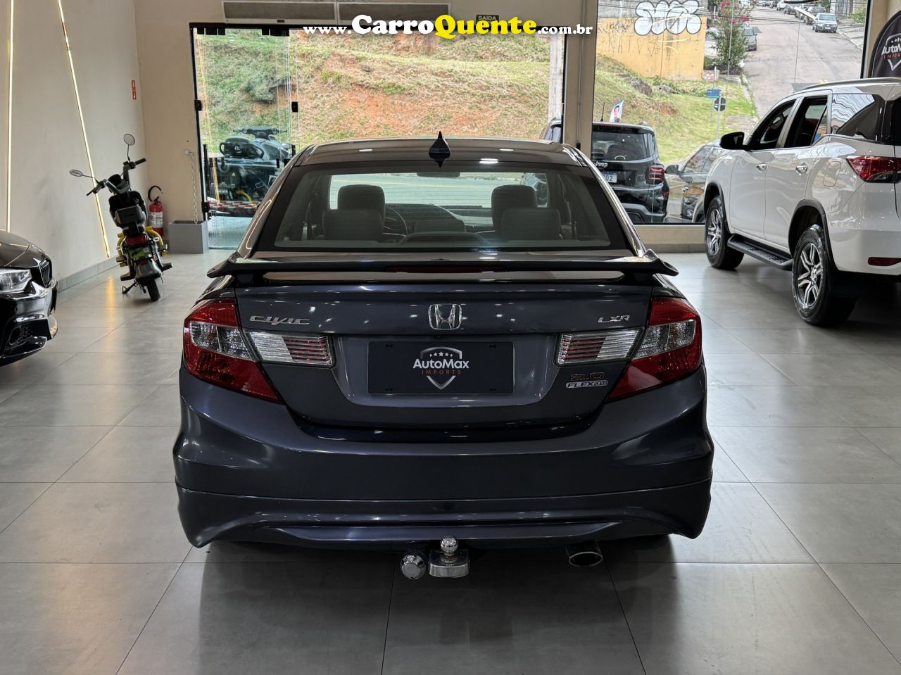 HONDA   CIVIC SEDAN LXR 2.0 FLEXONE 16V AUT. 4P   CINZA 2015 2.0 GASOLINA - Loja