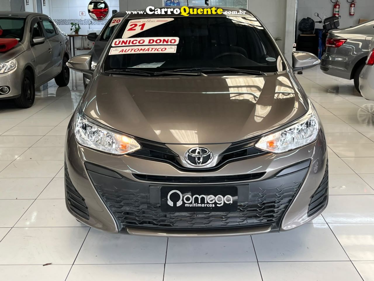 TOYOTA   YARIS XL LIVE 1.3 FLEX 16V 5P AUT.   CINZA 2021 1.3 FLEX - Loja
