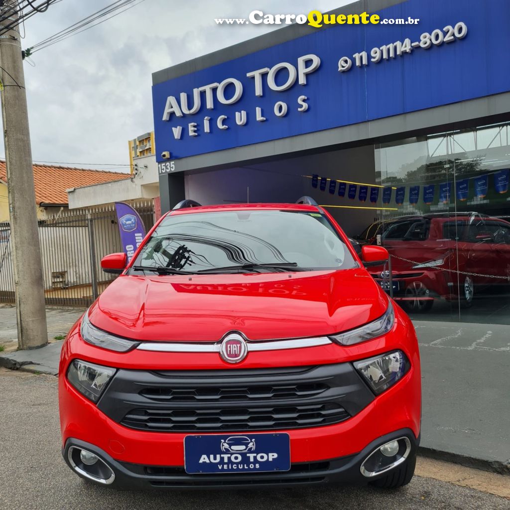 FIAT   TORO FREEDOM 1.8 16V FLEX AUT.   VERMELHO 2019 1.8 FLEX - Loja