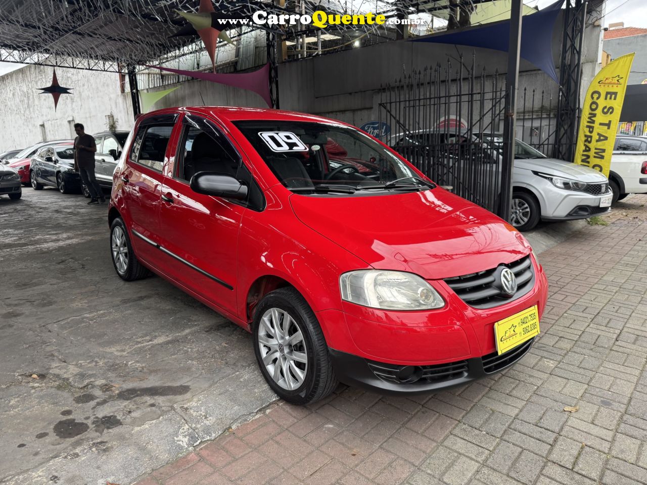 VOLKSWAGEN   FOX CITY 1.0 MI 1.0MI TOTAL FLEX 8V 5P   VERMELHO 2009 1.0 FLEX - Loja