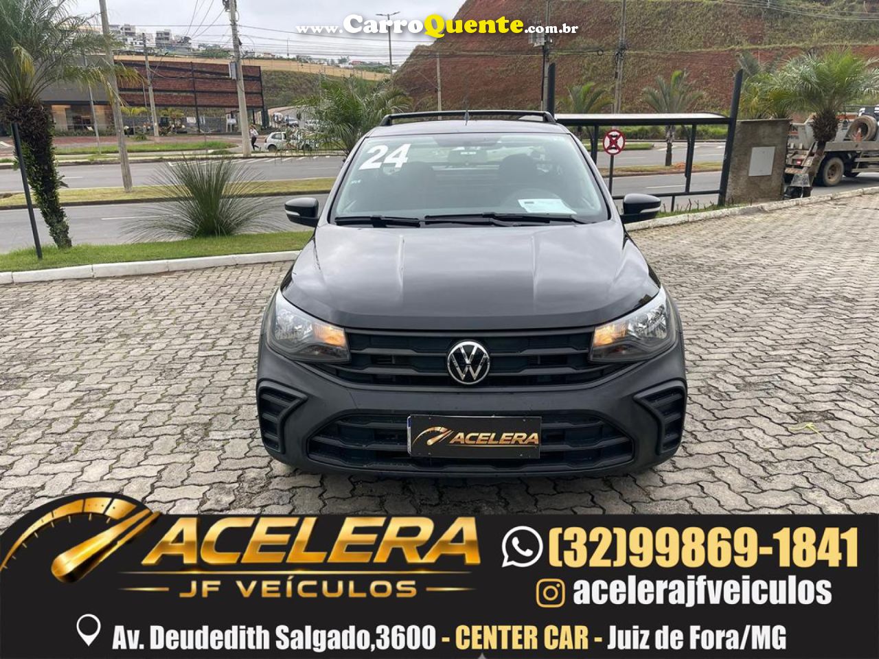 VOLKSWAGEN   SAVEIRO ROBUST 1.6 TOTAL FLEX 16V    PRETO 2024 1.6 FLEX - Loja