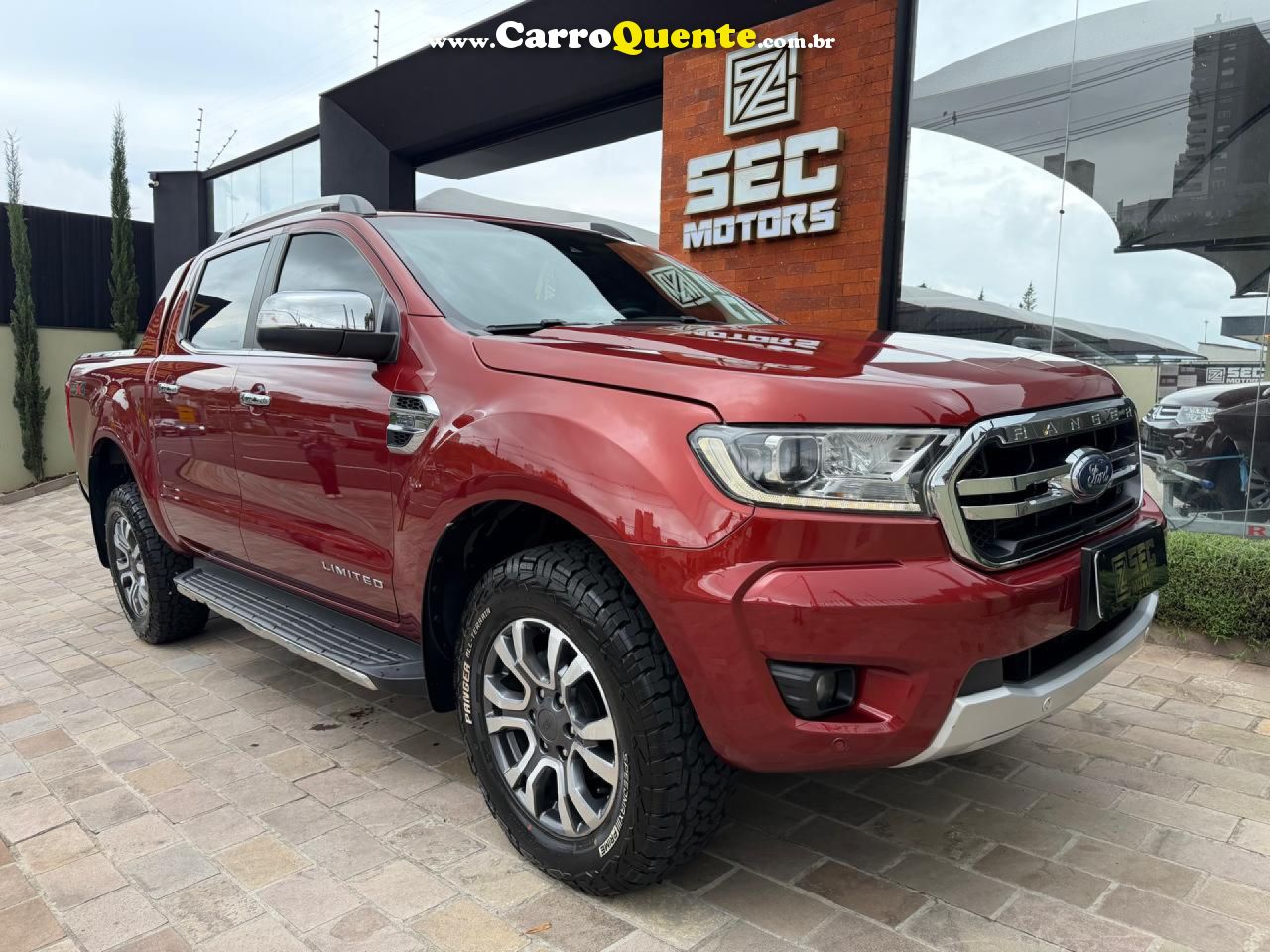 FORD   RANGER LIMITED 3.2 4X4 CD DIESEL AUT.   VERMELHO 2022 3.2 DIESEL - Loja