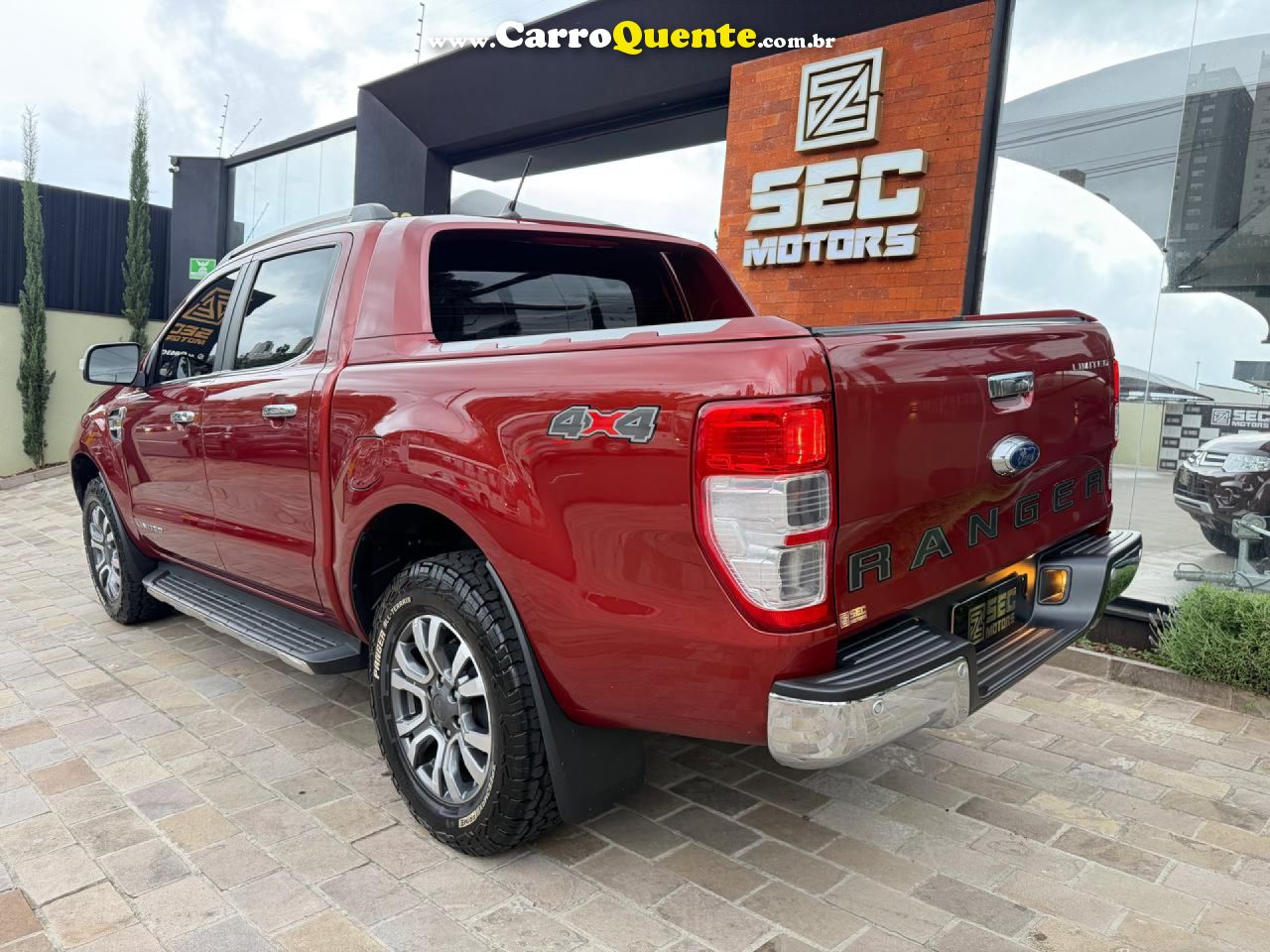 FORD   RANGER LIMITED 3.2 4X4 CD DIESEL AUT.   VERMELHO 2022 3.2 DIESEL - Loja