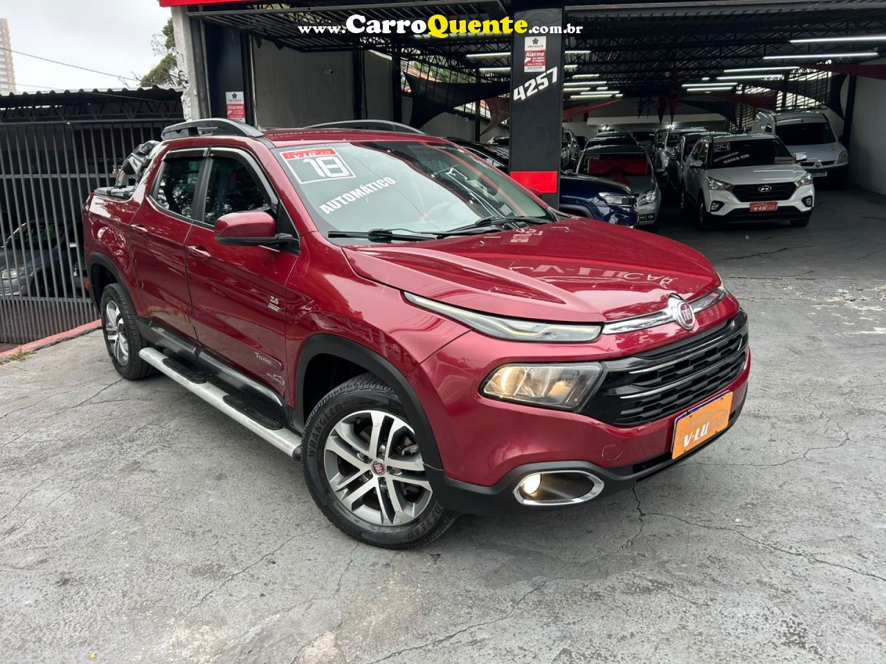 FIAT   TORO FREEDOM 2.4 16V FLEX AUT.   VERMELHO 2018 2.4 FLEX - Loja