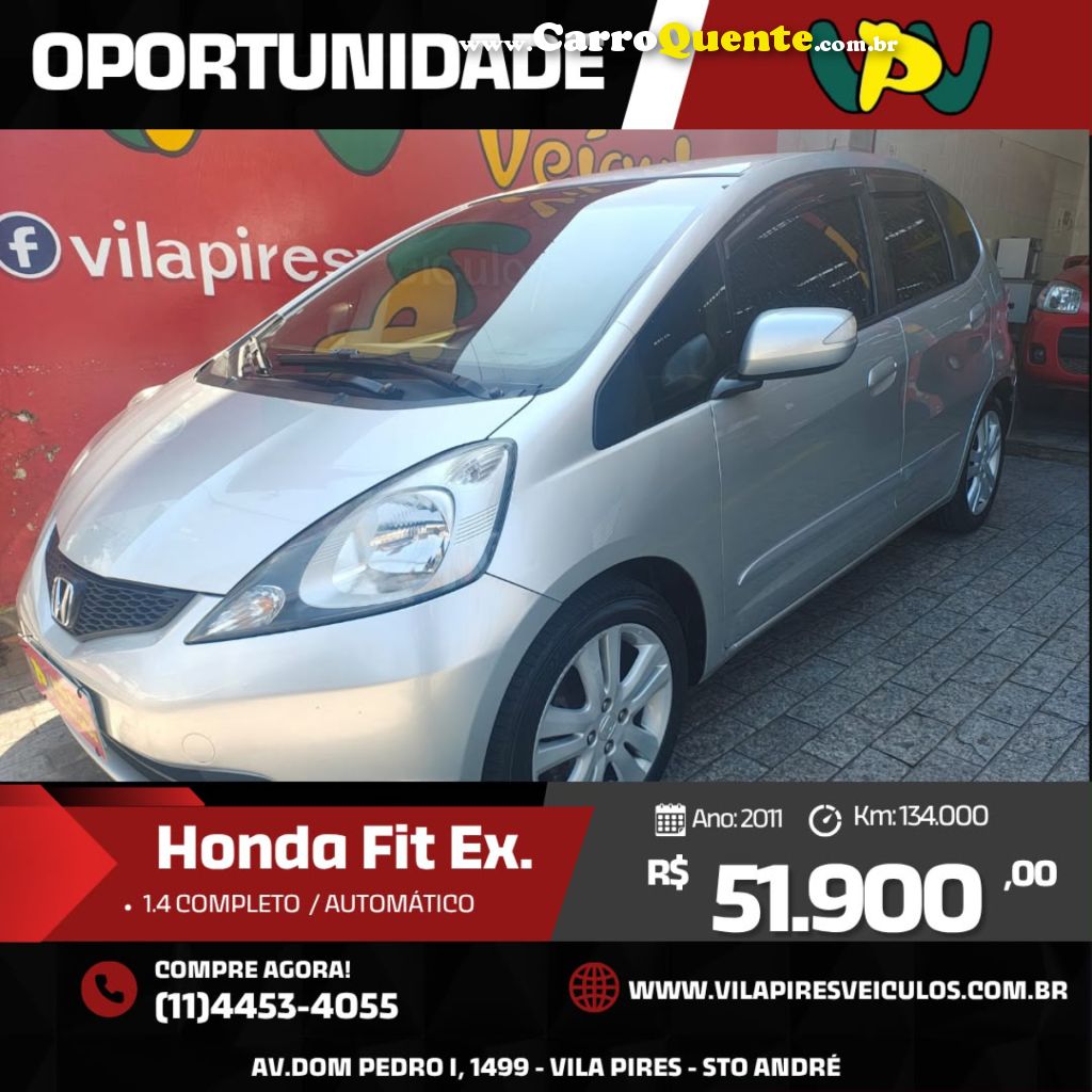 HONDA   FIT EX S 1.5 EX 1.5 FLEX 16V 5P MEC.   PRATA 2011 1.5 FLEX - Loja