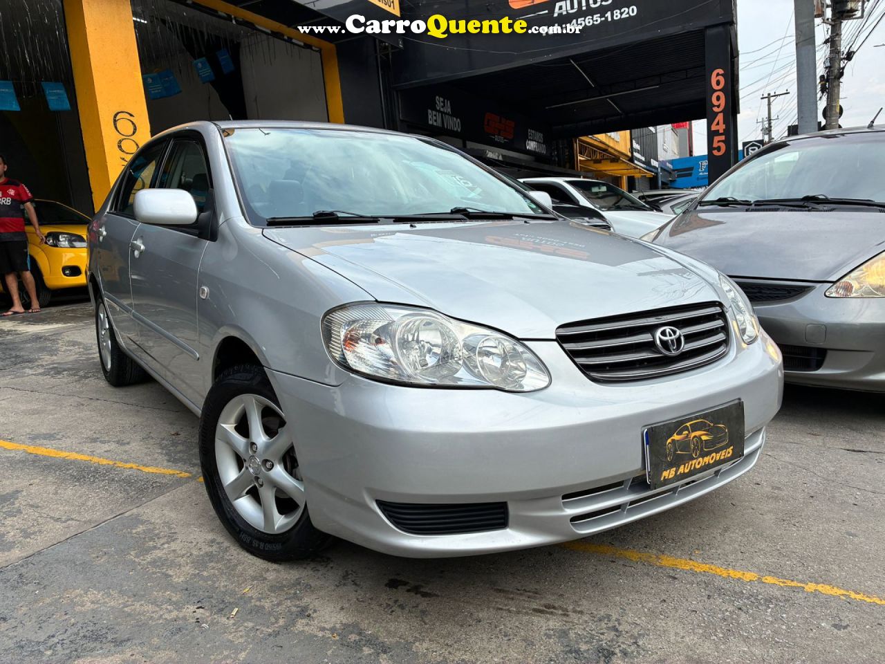 TOYOTA   COROLLA XEI 1.81.8 FLEX 16V AUT.   PRATA 2003 1.8 FLEX - Loja