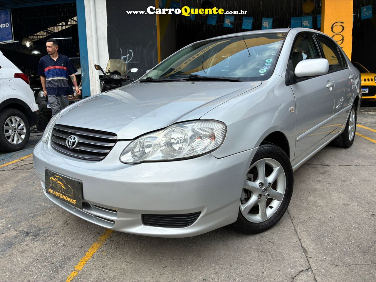 TOYOTA   COROLLA XEI 1.81.8 FLEX 16V AUT.   PRATA 2003 1.8 FLEX - Loja