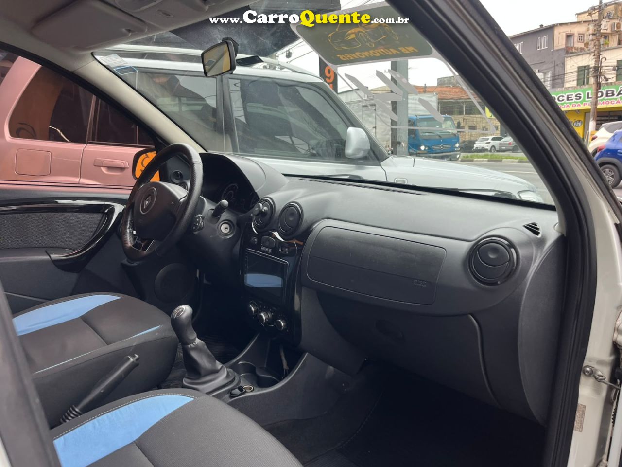 RENAULT   SANDERO TECHRUN HI-FLEX 1.0 16V 5P   BRANCO 2014 1.0 GASOLINA - Loja