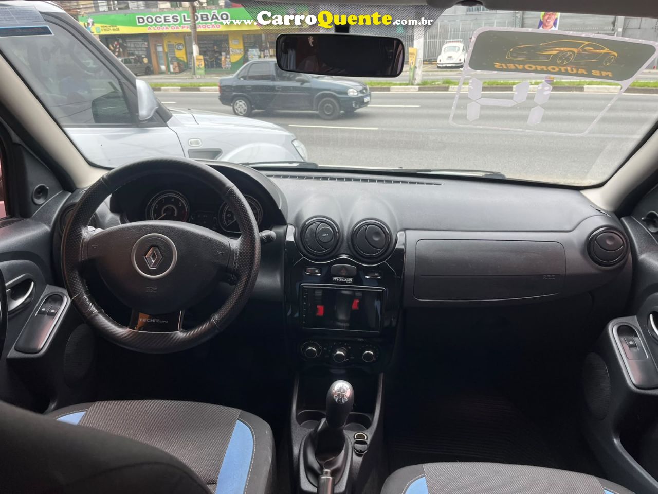 RENAULT   SANDERO TECHRUN HI-FLEX 1.0 16V 5P   BRANCO 2014 1.0 GASOLINA - Loja