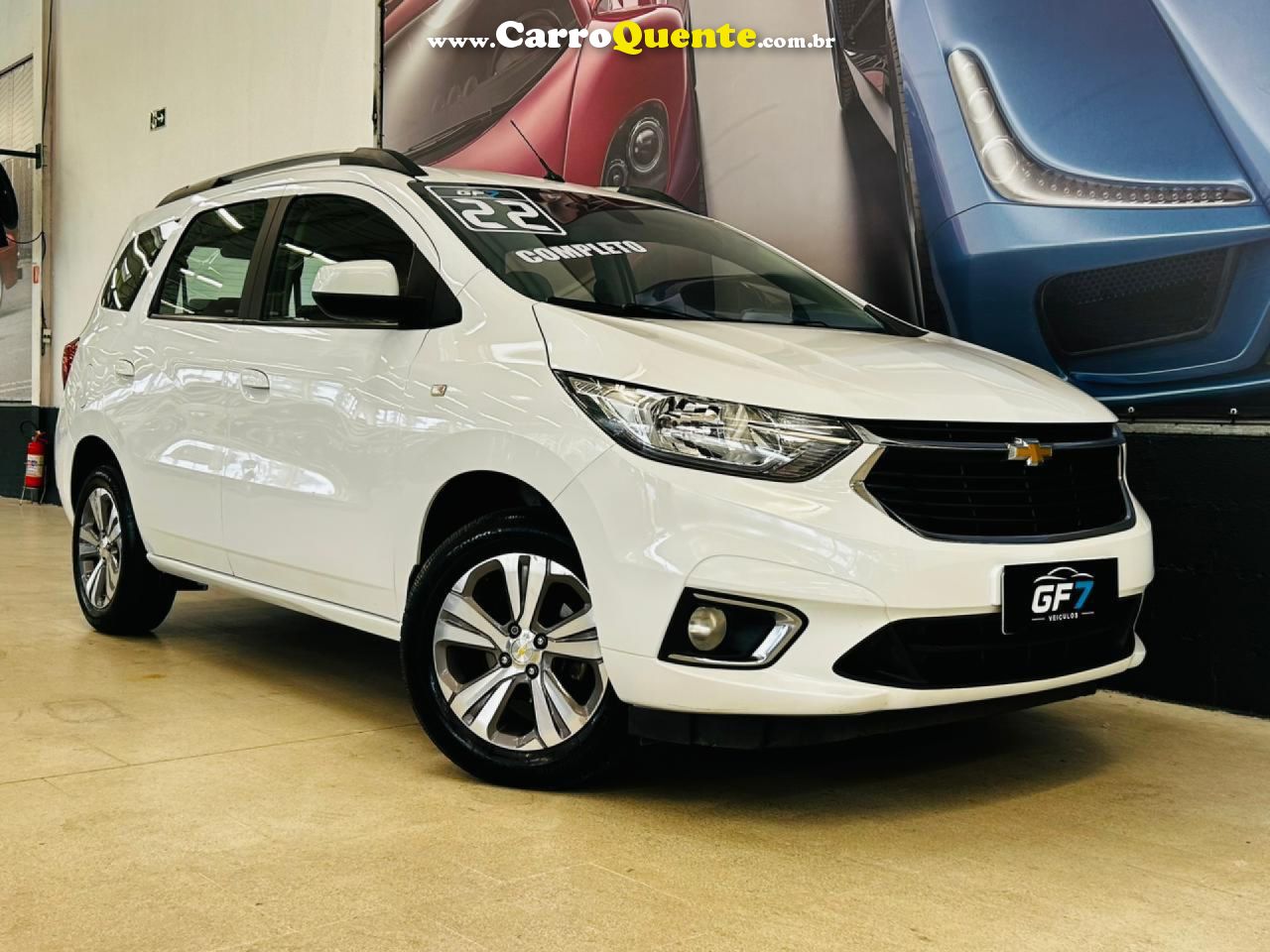 CHEVROLET   SPIN PREMIER 1.8 8V ECONO.FLEX 5P MEC.   BRANCO 2022 1.8 FLEX - Loja