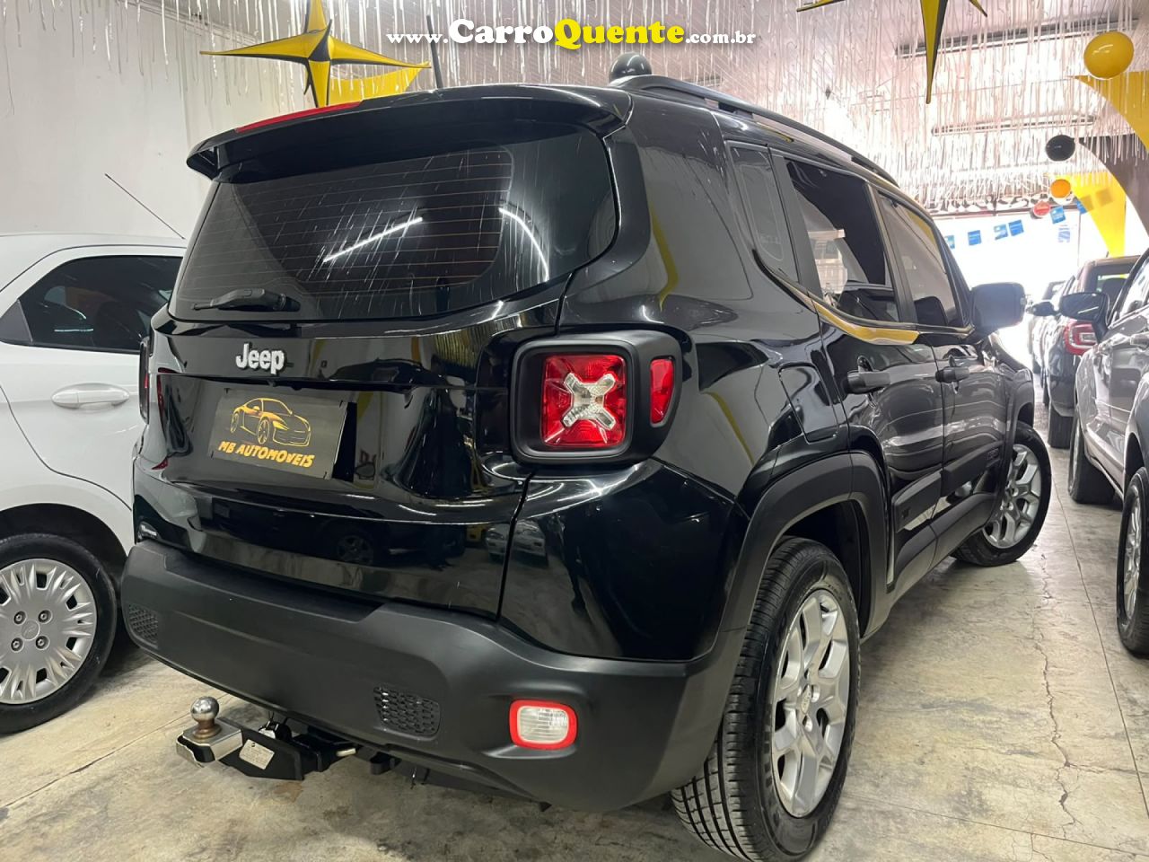 JEEP   RENEGADE1.8 4X2 FLEX 16V AUT.   PRETO 2018 1.8 FLEX - Loja